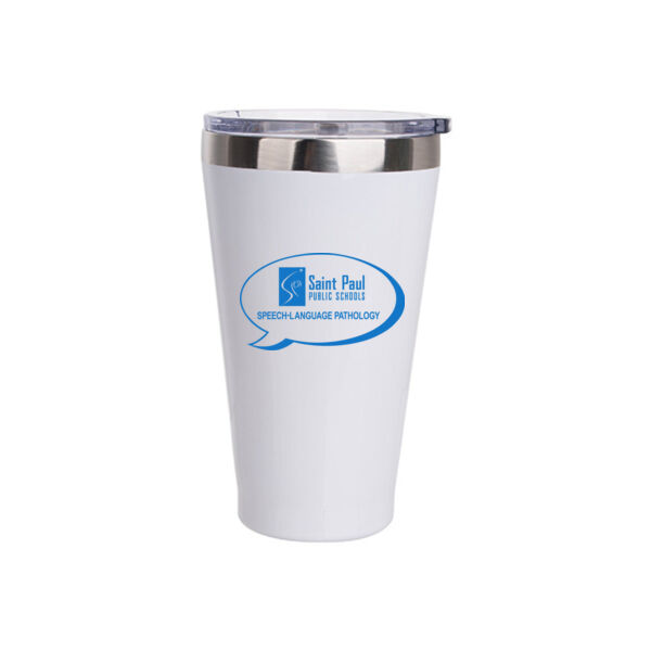 15oz Stainless Steel Tumbler w/Lid - Sublimated Logo Thumbnail