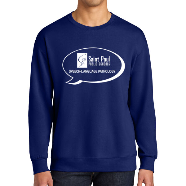 Jerzees - Ultimate Unisex CVC Ring Spun Crewneck Sweatshirt - Printed Logo Thumbnail