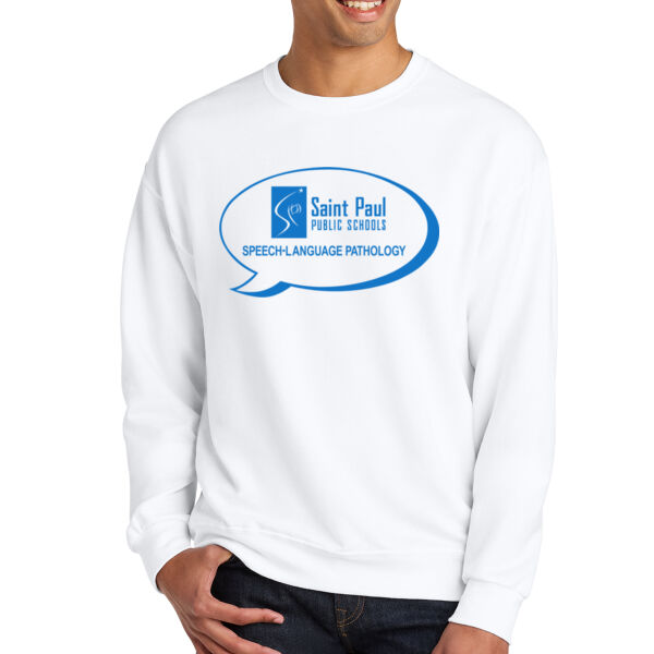 Jerzees - Ultimate Unisex CVC Ring Spun Crewneck Sweatshirt - Printed Logo Thumbnail