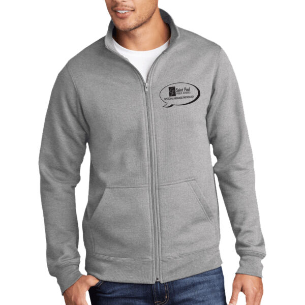 Port & Company - Core Fleece Cadet Full-Zip Sweatshirt - Embroidered Logo Thumbnail