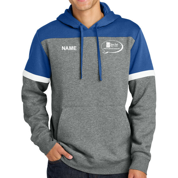 Sport-Tek - Drive Fleece Colorblock Hoodie - Embroidered Logo **Add Name for $5! ** Thumbnail