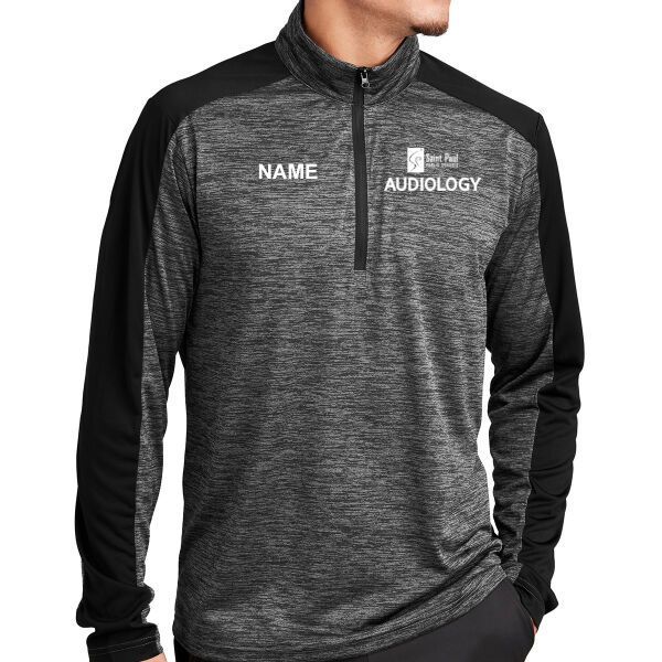 Sport-Tek - PosiCharge Electric Heather Colorblock 1/4-Zip Pullover - Printed Logo **Add Name for $5! ** Thumbnail