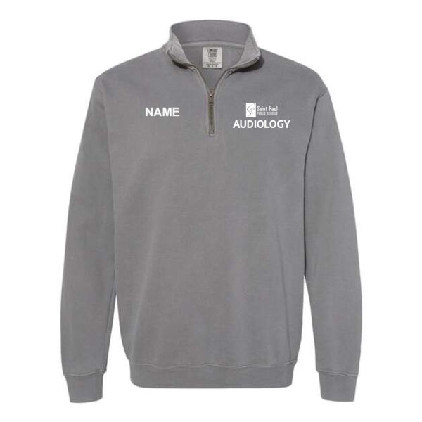 Comfort Colors - Unisex Garment-Dyed Quarter Zip Sweatshirt - Embroidered Logo **Add Name for $5! ** Thumbnail