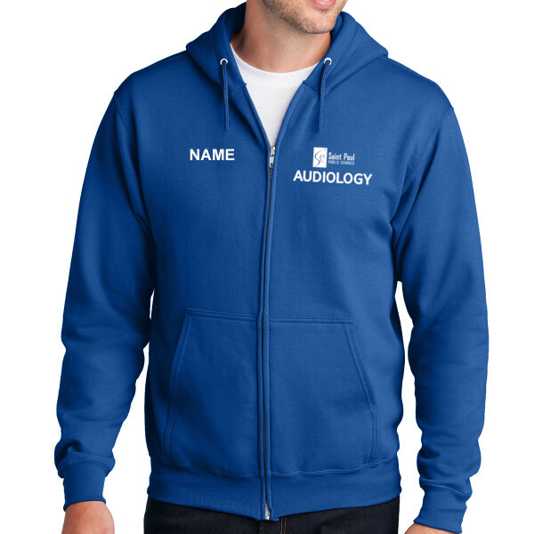 Port & Company - Core Fleece Full-Zip Hooded Sweatshirt - Printed Logo **Add Name for $5! ** Thumbnail