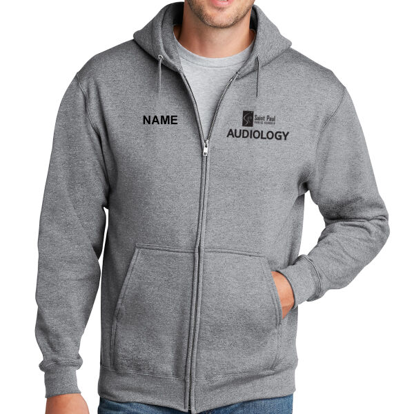 Port & Company - Core Fleece Full-Zip Hooded Sweatshirt - Printed Logo **Add Name for $5! ** Thumbnail