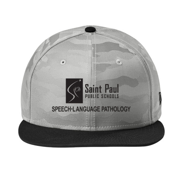 New Era® Camo Flat Bill Snapback Cap - Embroidered Logo Thumbnail