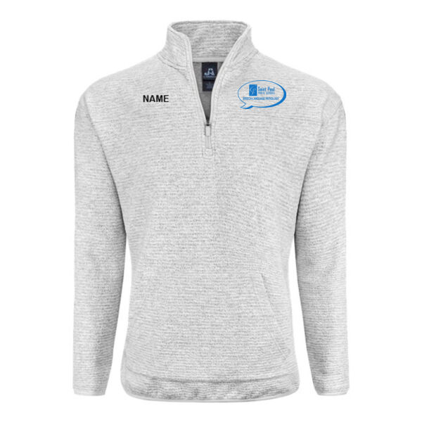 J. America - Unisex Pebble Fleece Quarter-Zip Pullover - Embroidered Logo **Add Name For $5** Thumbnail