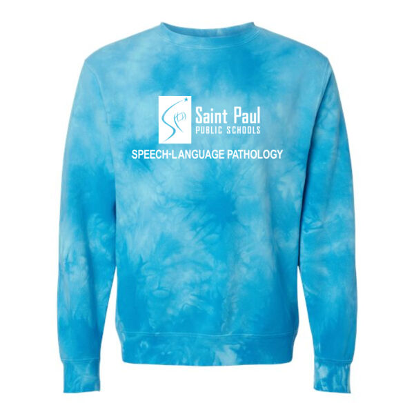 Independent Trading Co. - Unisex Midweight Tie-Dyed Crewneck Sweatshirt - Printed Logo Thumbnail