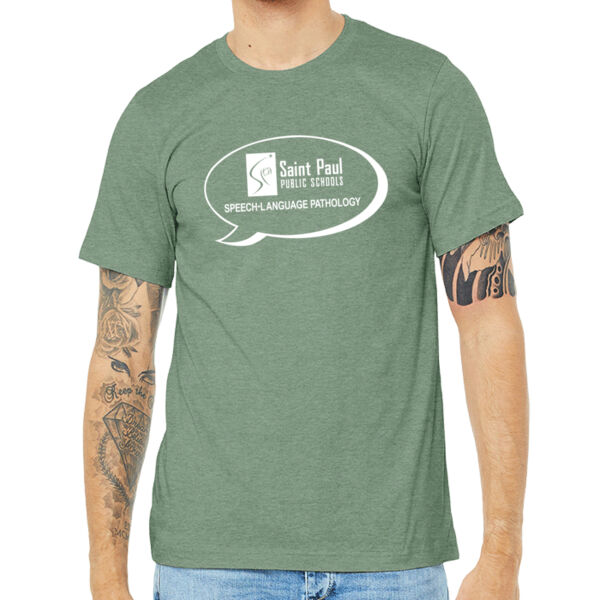 BELLA+CANVAS® Unisex Heather CVC Short Sleeve Tee - Printed Logo Thumbnail