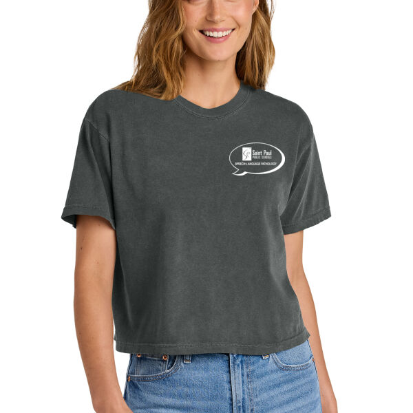 Comfort Colors® Women’s Heavyweight Boxy Tee - Printed Logo Thumbnail