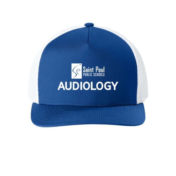 Sport-Tek® Stretch-Tek 5-Panel Trucker Cap - Embroidered Logo Thumbnail