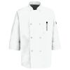Eight Pearl Button Chef Coat with Thermometer Pocket Thumbnail
