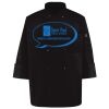 Ten Pearl Button Black Chef Coat Thumbnail