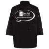 Ten Pearl Button Black Chef Coat Thumbnail