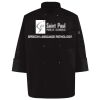 Ten Pearl Button Black Chef Coat Thumbnail
