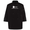 Ten Pearl Button Black Chef Coat Thumbnail
