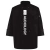Ten Pearl Button Black Chef Coat Thumbnail